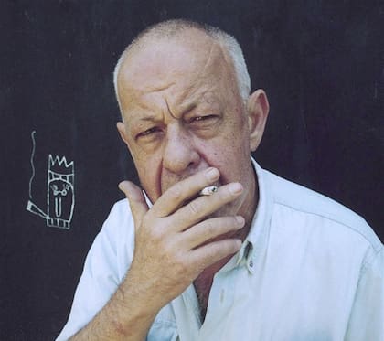 Télam, Buenos Aires 14/07/03: Con "Ese manco Paz", última novela de Andrés Rivera, el autor vuelve a hacerse eco de la historia argentina para indagar en los momentos postreros del general José María Paz, continuando la línea literaria que comenzó en "La revolución es un sueño eterno".Foto: Claudio