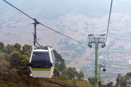 Teleférico en Medellín, ciudad reconocida por sus políticas contra la influencia social del narco