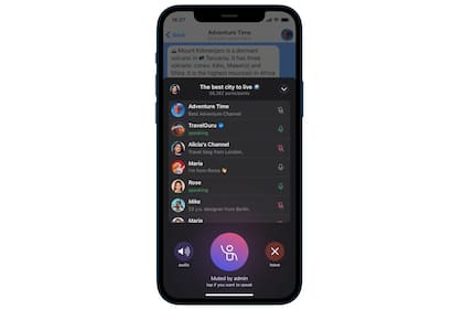 Telegram sigue expandiendo las funciones de sus chats de voz