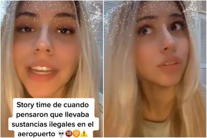 Temió que la deportaran por el contenido de su maleta (Crédito: TikTok/@sofiaragonc)