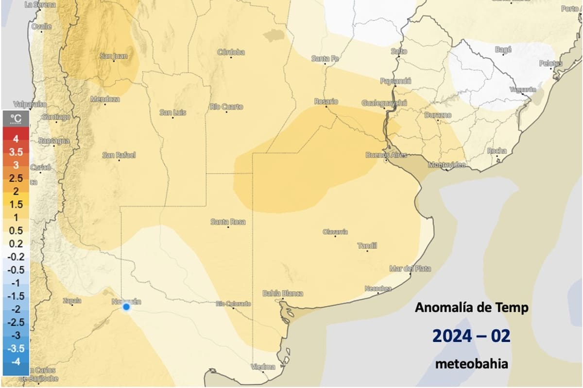 Temperaturas en febrero