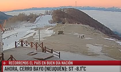 Temperaturas gélidas en Neuquén