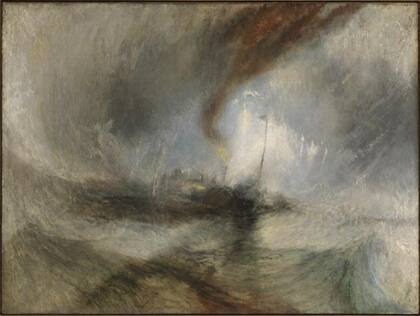 Tempestad de nieve en el mar. 1842