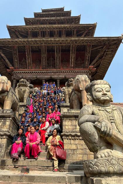 Templo de Nyatapola, en Bhaktapur, Nepal