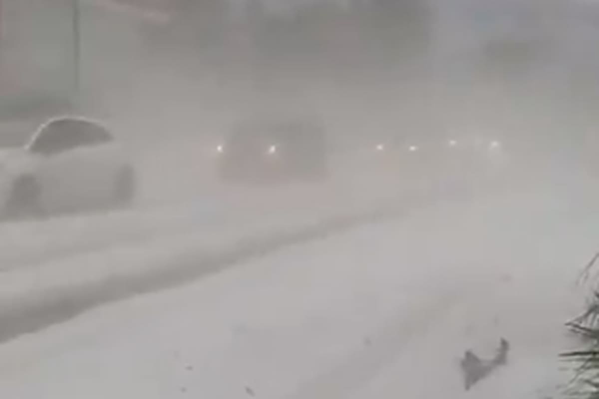 Temporal de granizo en Funes