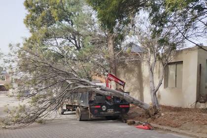 Temporal de viento produjo destrozos en Chubut