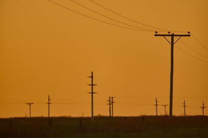 Tendido de energía eléctrica.