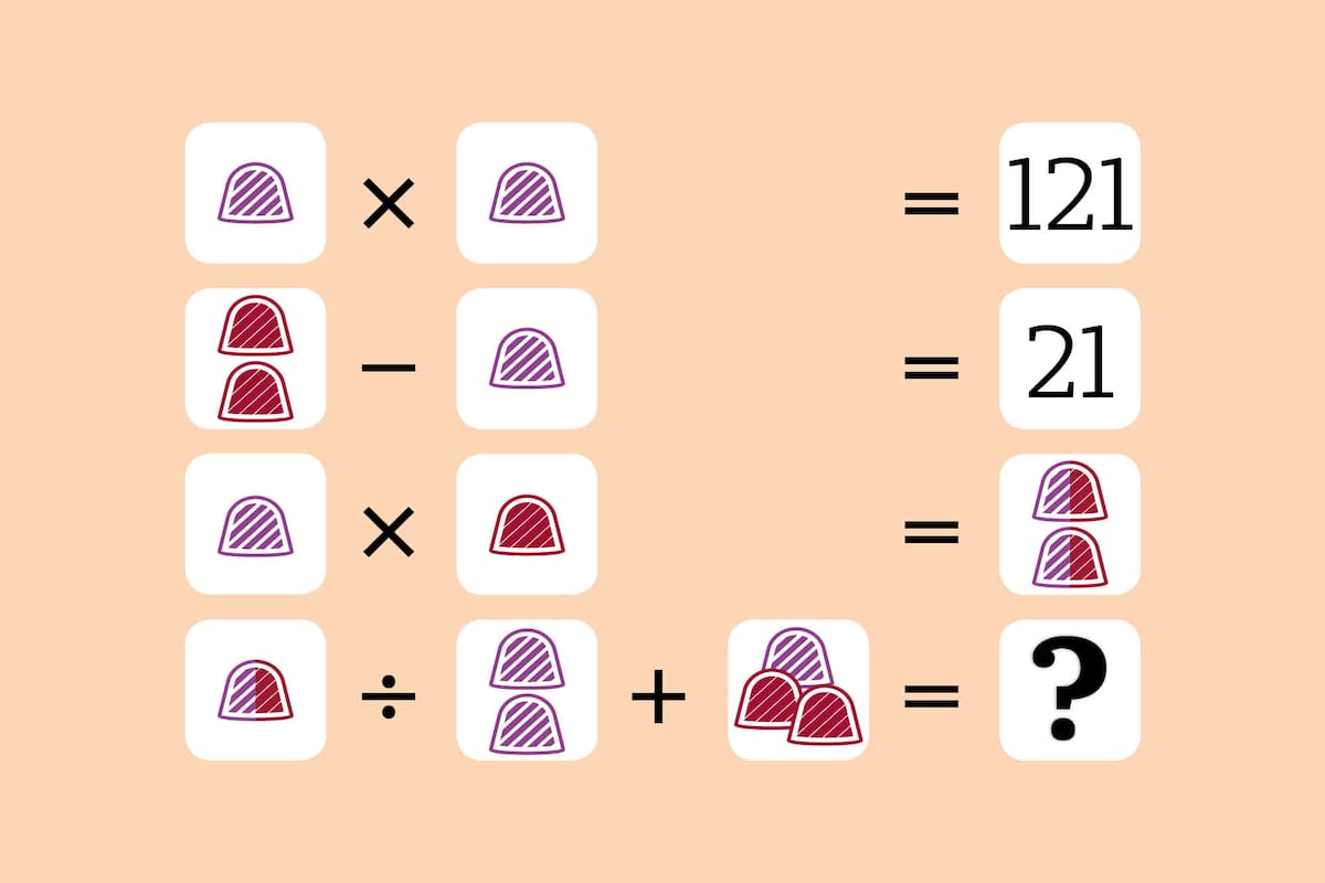 Tenés que averiguar el valor de cada uno de los envoltorios. Una vez que lo logres solo tendrás que prestar atención a la separación en términos