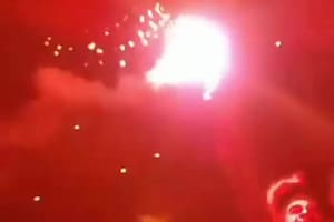 Tensión en el recital de la banda del Indio: prendió una bengala e hirió a una mujer