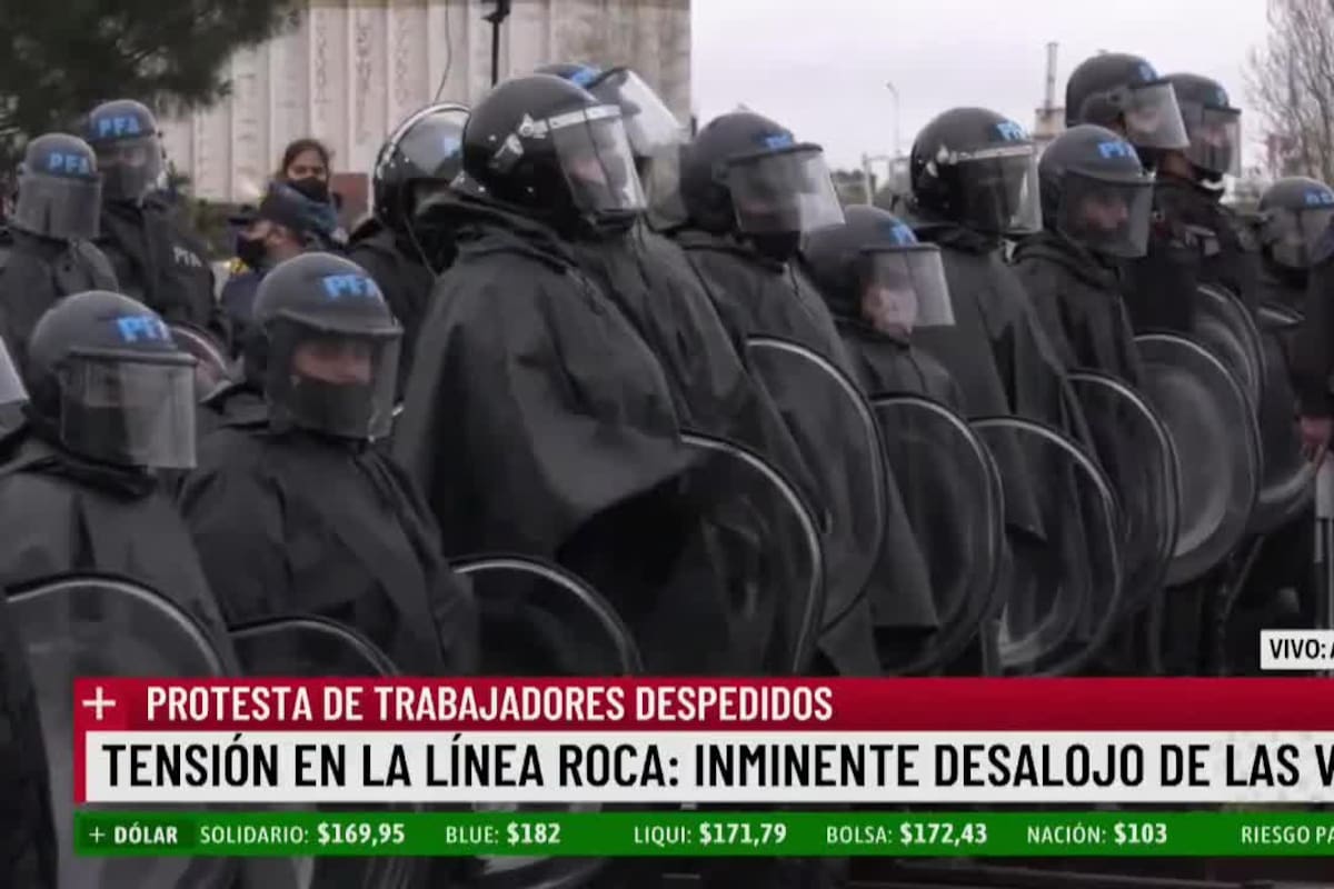 Tensión en la línea Roca por el corte de las vías