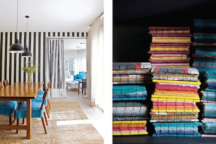 Terciopelos, linos y algodones se configuran como un nuevo lujo deco, específico, artesanal y con la huella de lo humano.