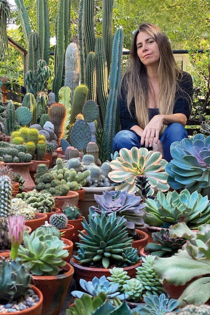 Tere Cordeyro es una apasionada coleccionista de cactus y suculentas. Tiene una colección de más de 500 especies