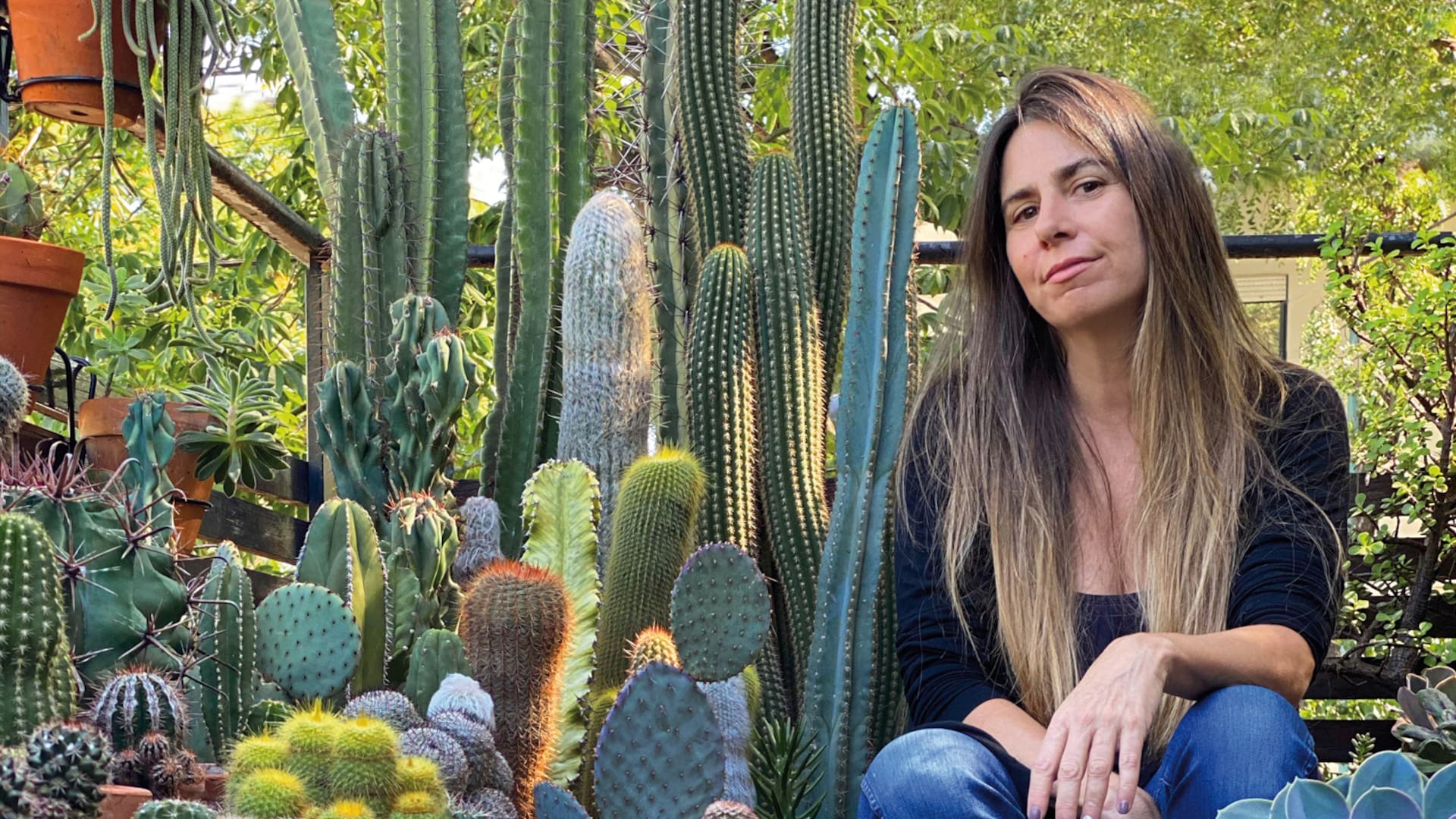 Tere Cordeyro es una apasionada coleccionista de cactus y suculentas. Tiene una colección de más de 500 especies