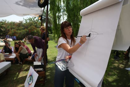 Tere Prieto durante la actividad del año pasado en Bienestar Fest