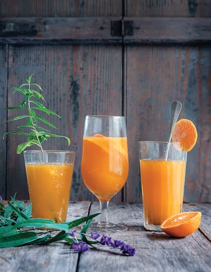 Tereré de cedrón, mate y mandarina
