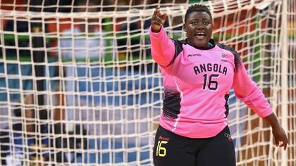 Teresa Almeida, la arquera de la selección femenina de handball