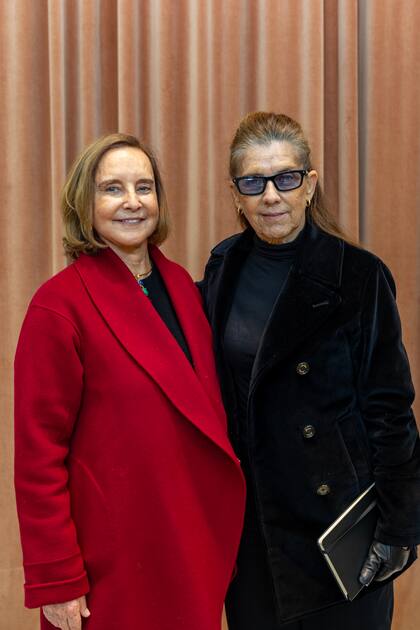 Teresa Bulgheroni y la galerista María Casado, en el 10 aniversario de Meridiano, la Cámara Argentina de Galerías de Arte Contemporáneo