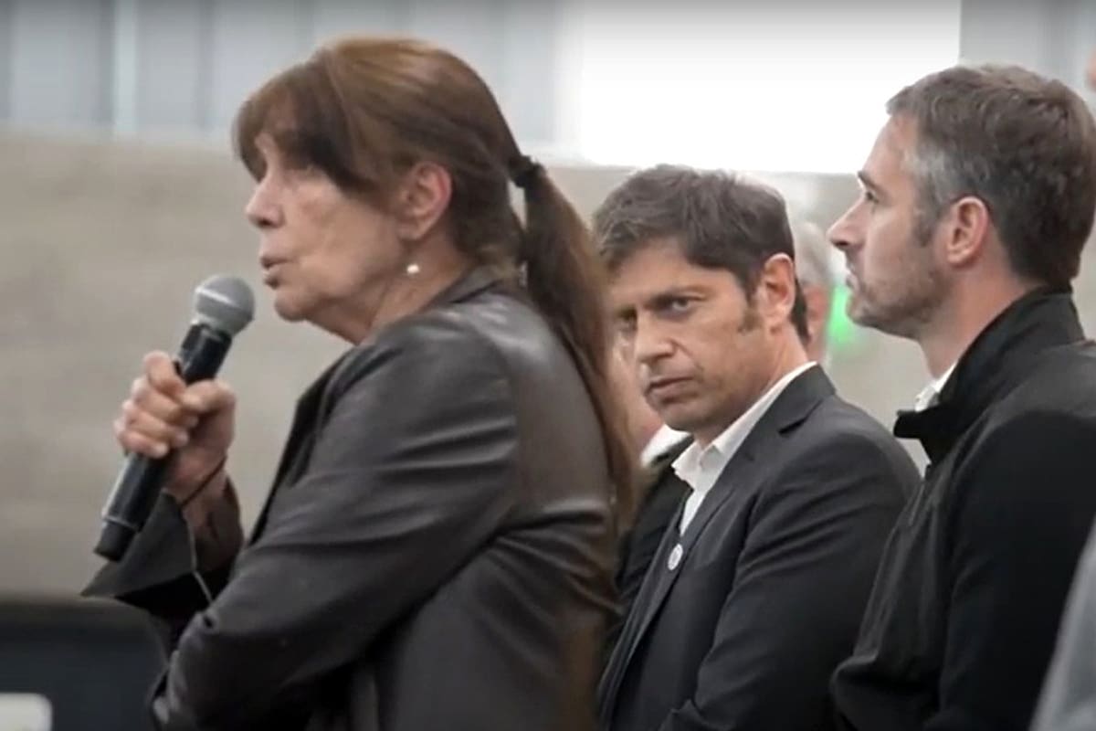 Teresa García y Axel Kicillof