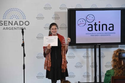 Teresa Usandivaras, en los Premios Atina