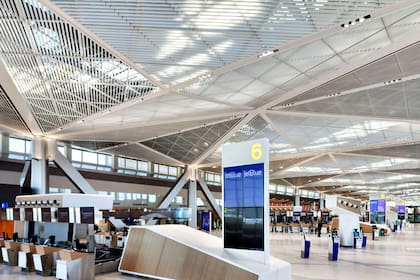 Terminal A del Aeropuerto Internacional Newark Liberty en Nueva Jersey