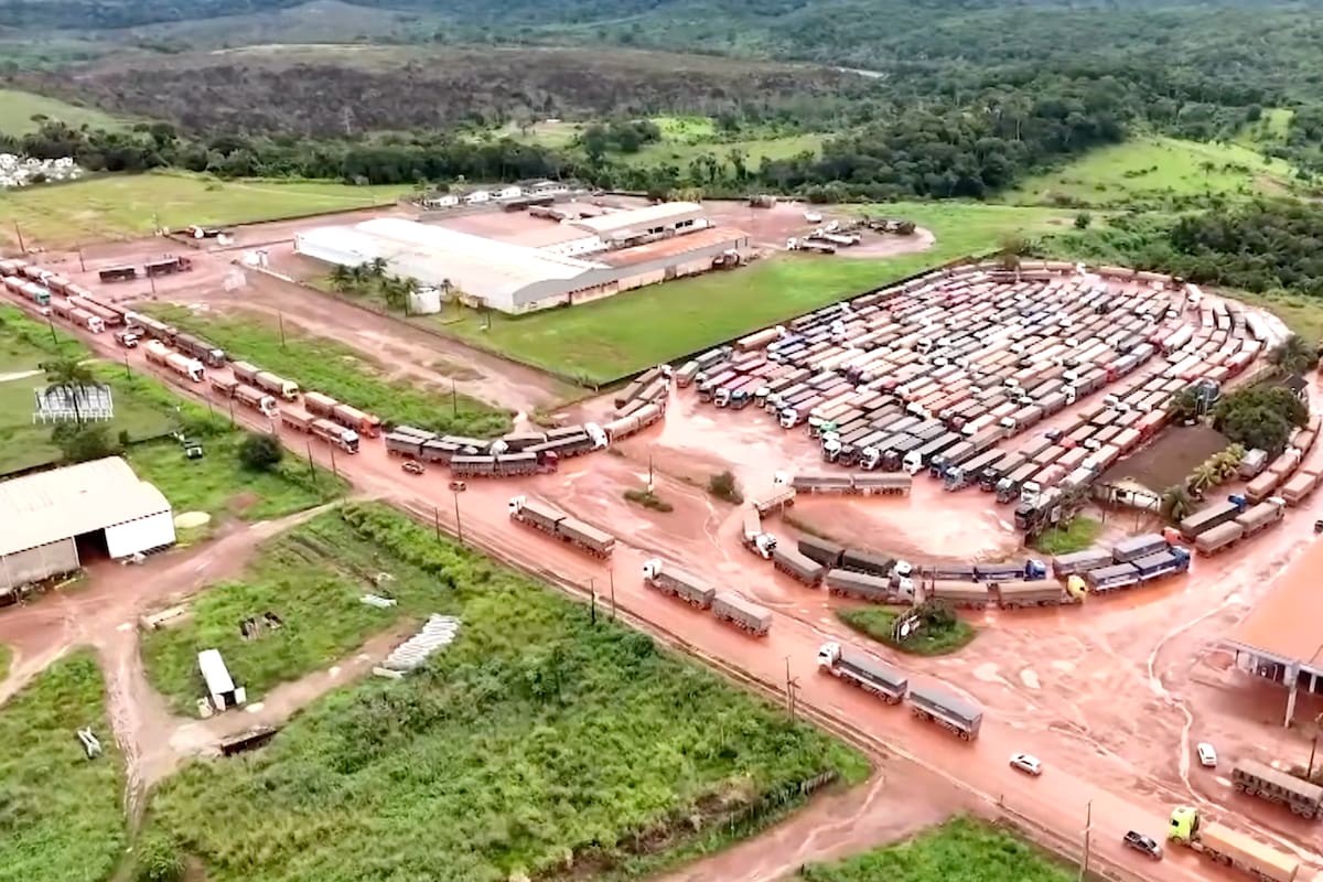 Terminal portuaria de soja en Brasil