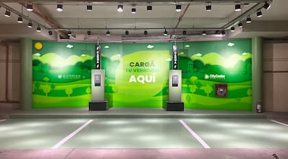 Terminales de carga para autos eléctricos.