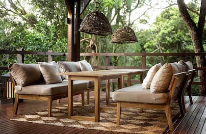 Terraza del main lodge.