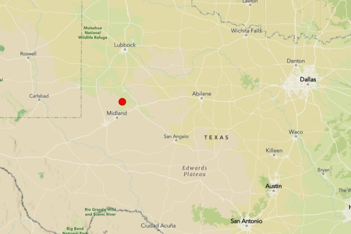 Terremoto de 4,8 grados en Ackerly, Texas