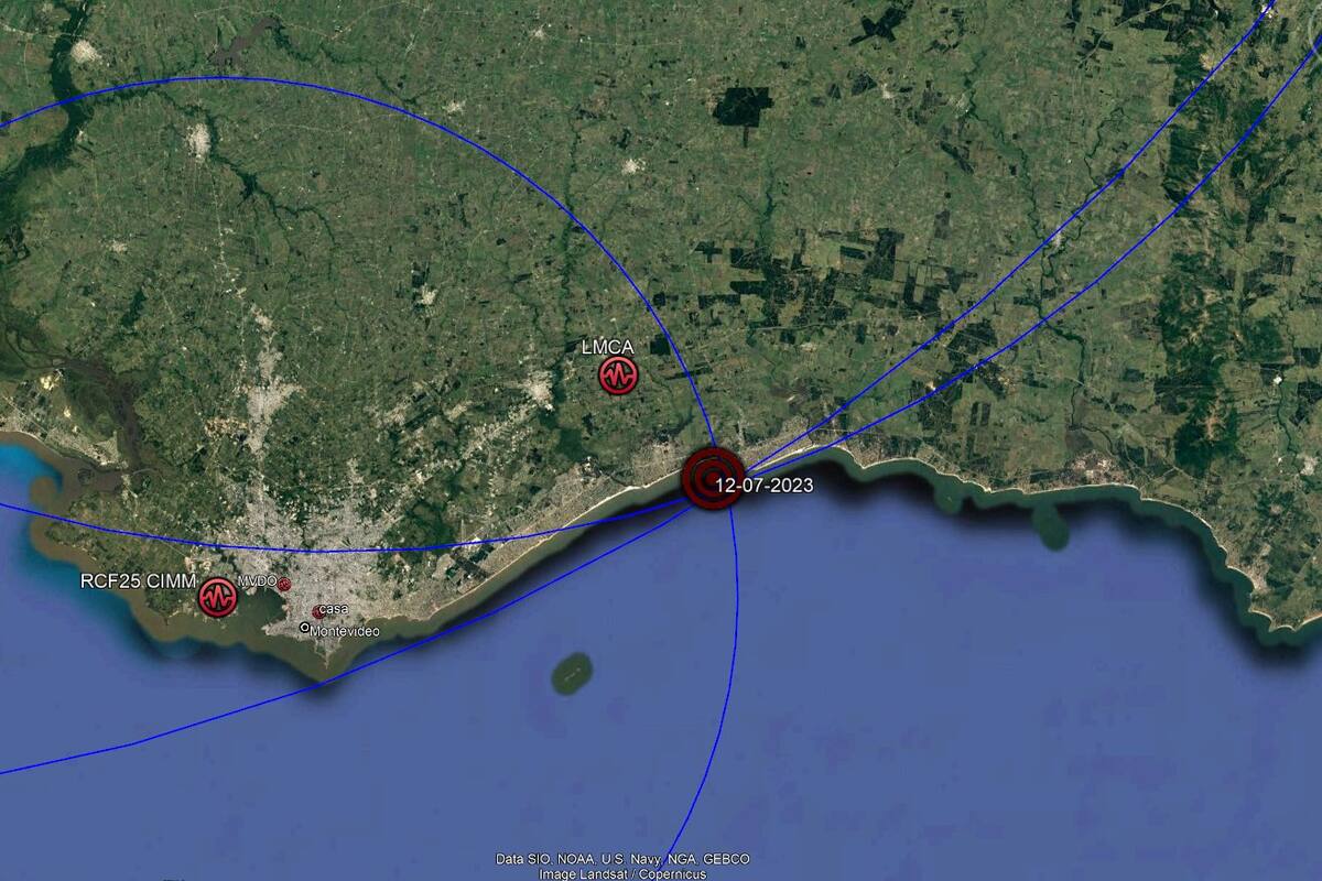Terremoto en Uruguay