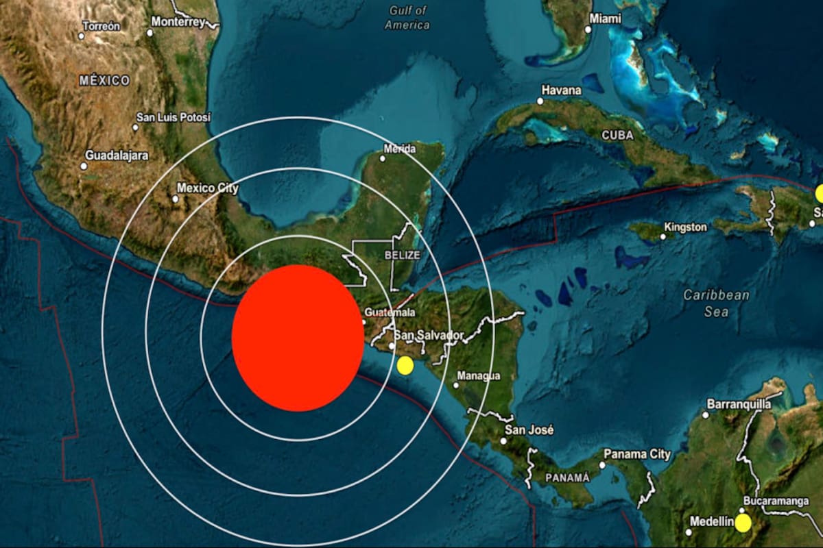 Terremoto en Guatemala. Fuente: X