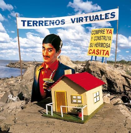 Terrenos virtuales, obra NFT del artista Marcos López