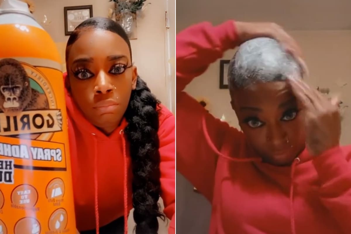 Tessica Brown se pegó el pelo con un pegamento industrial y desde hace más de un mes que está viviendo un calvario