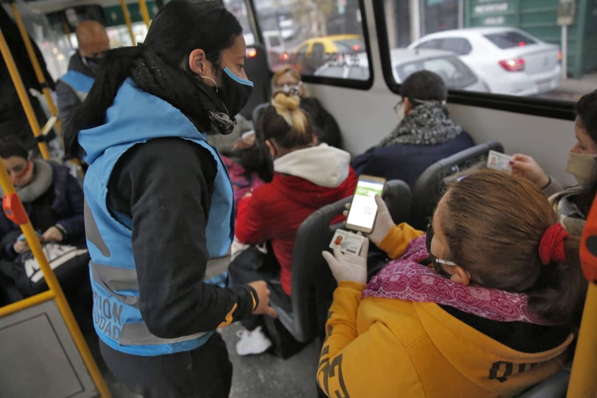 Testeos en el transporte público