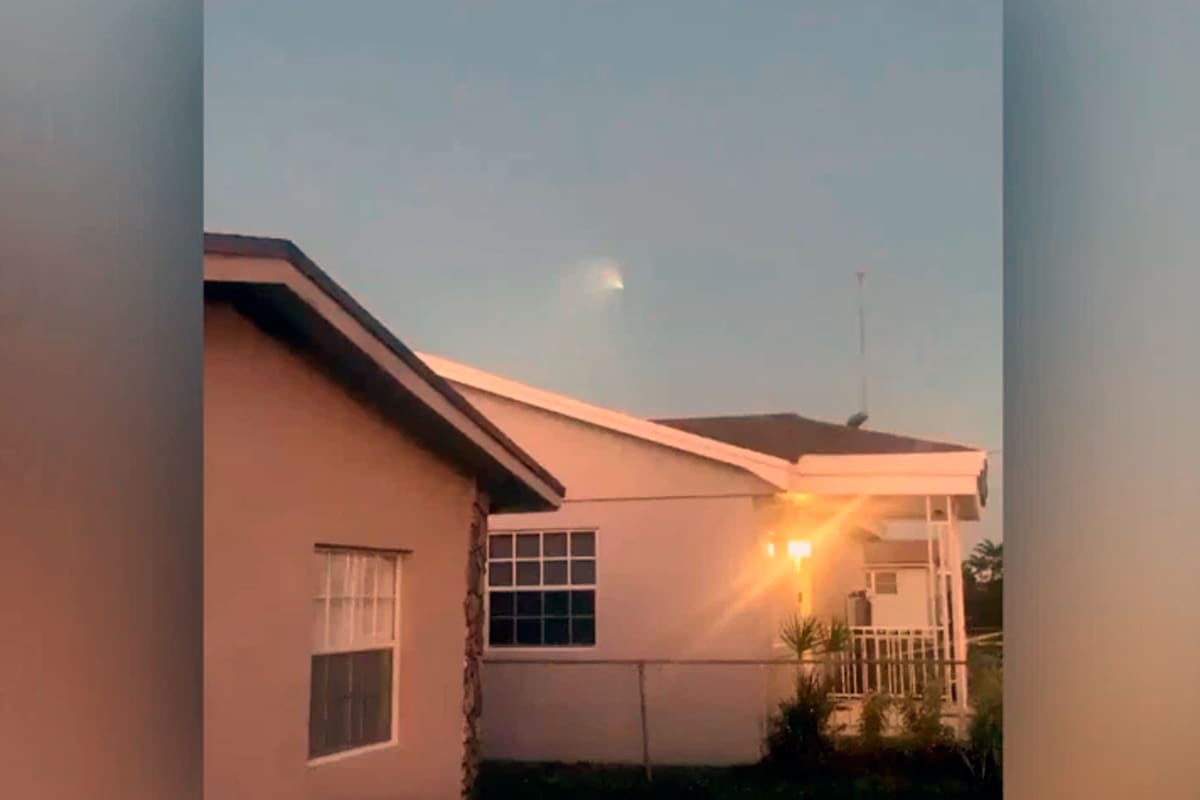 Testigos de distintos puntos de esa ciudad de Florida y alrededores se sorprendieron al presenciar el fenómeno. Qué creen que es