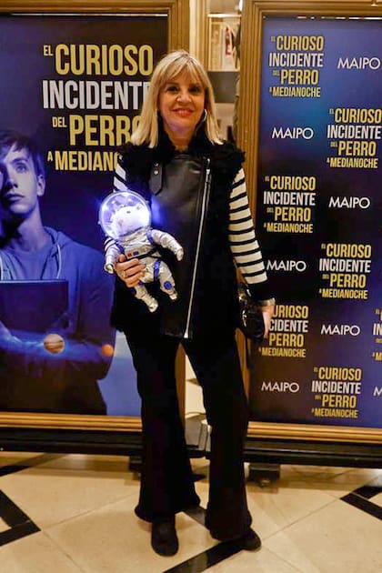 Teté Coustarot también estuvo presente en el Maipo, para el estreno de El curioso incidente del perro a medianoche
