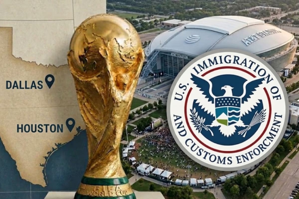 Texas será sede de 16 encuentros del Mundial 2026 y el ICE se mantendrá cerca