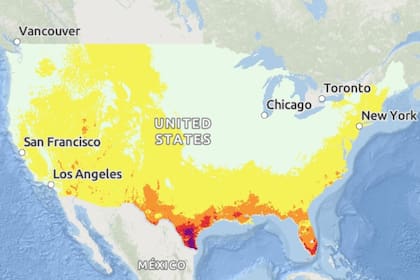 Texas y Florida figuran como los estados con mayor riesgo por calor extremo en EE.UU.