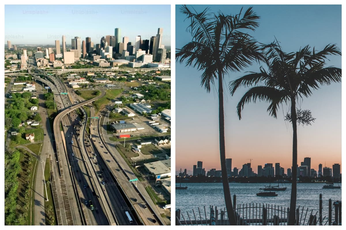 Texas y Florida son los estados que más mudanzas de hogares de altos ingresos recibieron en los últimos años, según un ranking (Unsplash)