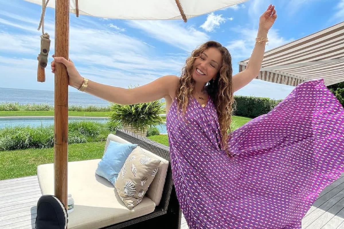 Thalía pasó un bochornoso momento en una pileta