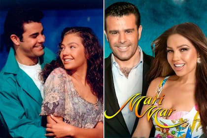 Thalía y Eduardo Capetillo se reencontraron tras 25 años de Marimar.