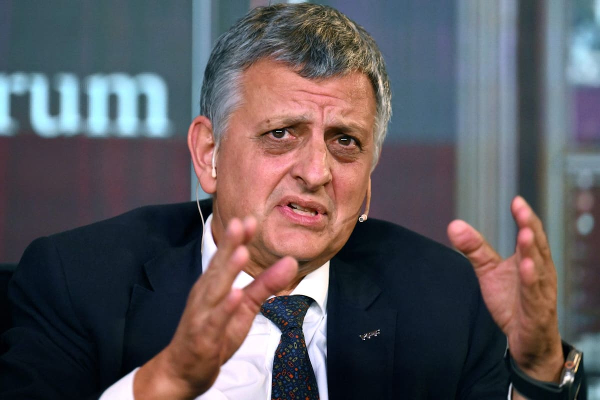 The CEO of Argentina's state-run oil company YPF, Horacio Marin, speaks during the IEFA Latam Forum in Buenos Aires, Argentina, on March 17, 2026. (Photo by Luis ROBAYO / AFP)