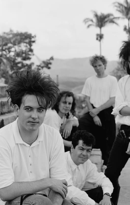 The Cure en Brasil, en marzo de 1987, escala posterior a su paso desenfrenado y caótico por Argentina (Photo by Michael Putland/Getty Images)