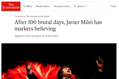 The Economist dedicó un balance de gestión a los primeros 100 días de Javier Milei como presidente