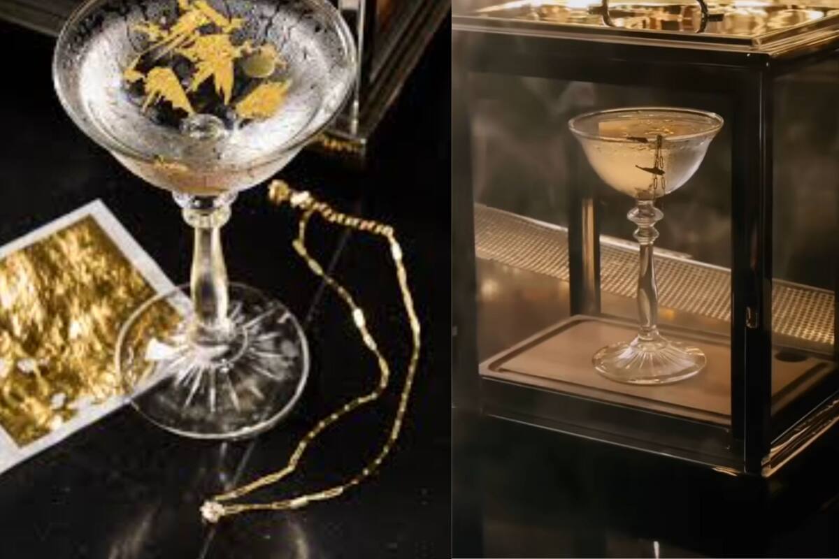 The Gilded Martini es un coctel con oro y diamantes que se vende en un lujoso bar de Colorado (Instagram / @bandgcdenver)