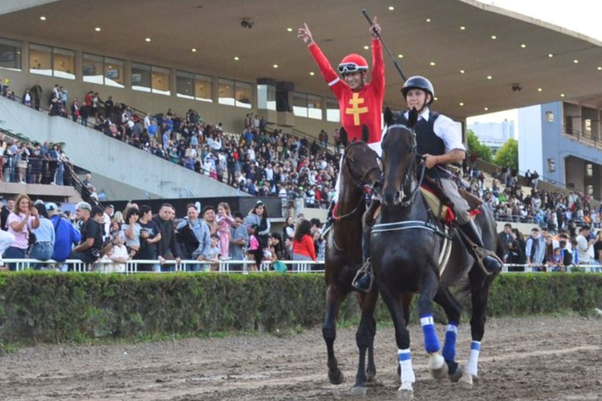 The Gladiator's Hat ganó el Dardo Rocha, en La Plata, y se lleva los aplausos junto a Eduardo Ortega Pavón, su jockey