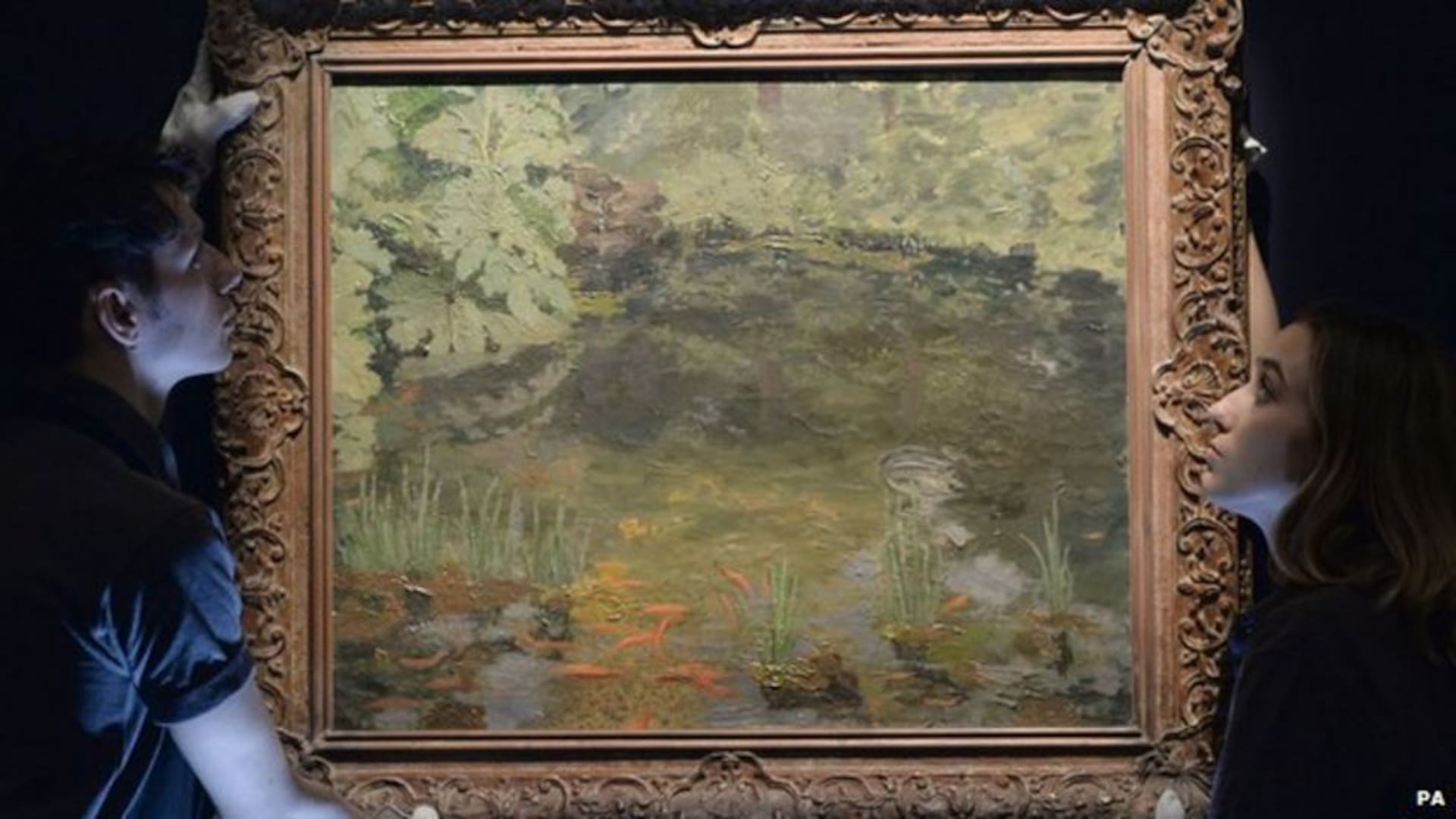 The Goldfish Pool at Chartwell (1932), pintura de Churchill inspirada en el estanque de su casa, se remató en 2014 por el equivalente a más de 2 millones de euros