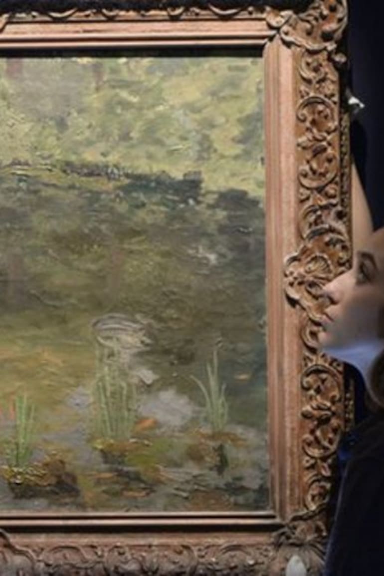 The Goldfish Pool at Chartwell (1932), pintura de Churchill inspirada en el estanque de su casa, se remató en 2014 por el equivalente a más de 2 millones de euros