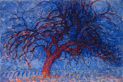 The red tree, de Mondrian