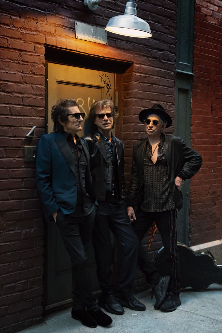 The Rolling Stones posaron para la difusión de las canciones de su próximo álbum