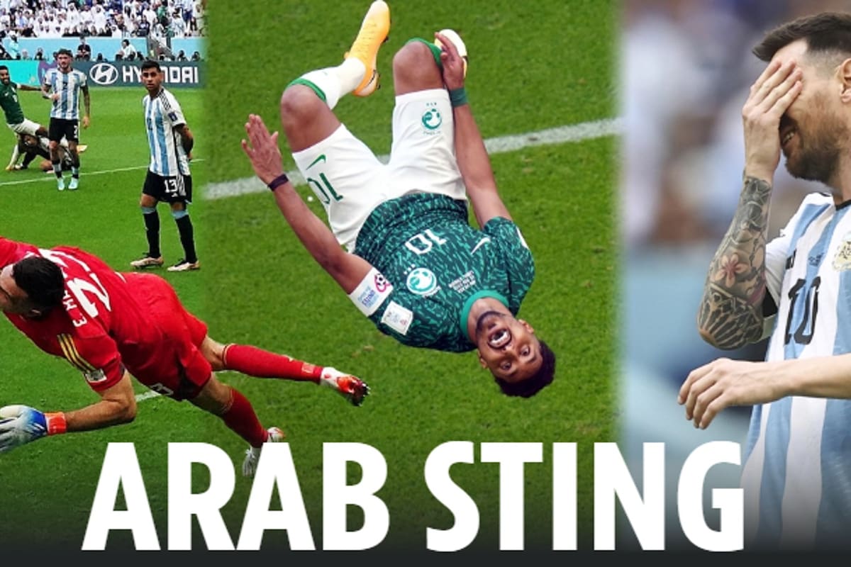 The Sun destacó que la Argentina sufrió una de las peores caídas de la historia de la Copa del Mundo